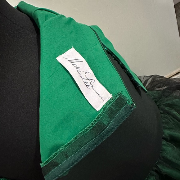 Mori Lee Emerald Mermaid Dress - Picture 3 of 5